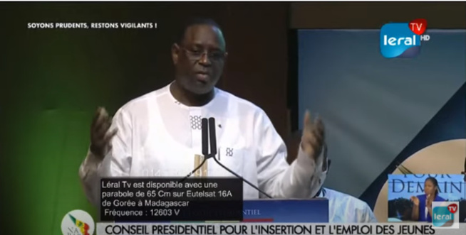Macky Sall aux jeunes: "Je suis disposé, à engager avec vous un dialogue constructif, afin de répondre au mieux à vos attentes"