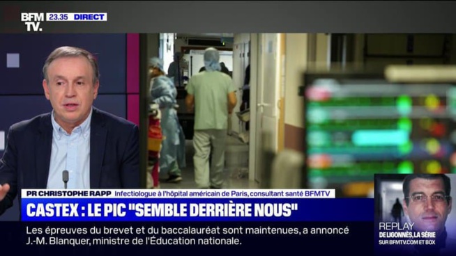 Pour le Pr Christophe Rapp, la situation dans les hôpitaux "est peu meilleure, elle est contrastée, mais elle reste fragile" Pour le Pr Christophe Rapp, la situation dans les hôpitaux "est peu meilleure, elle est contrastée, mais elle reste fragile"