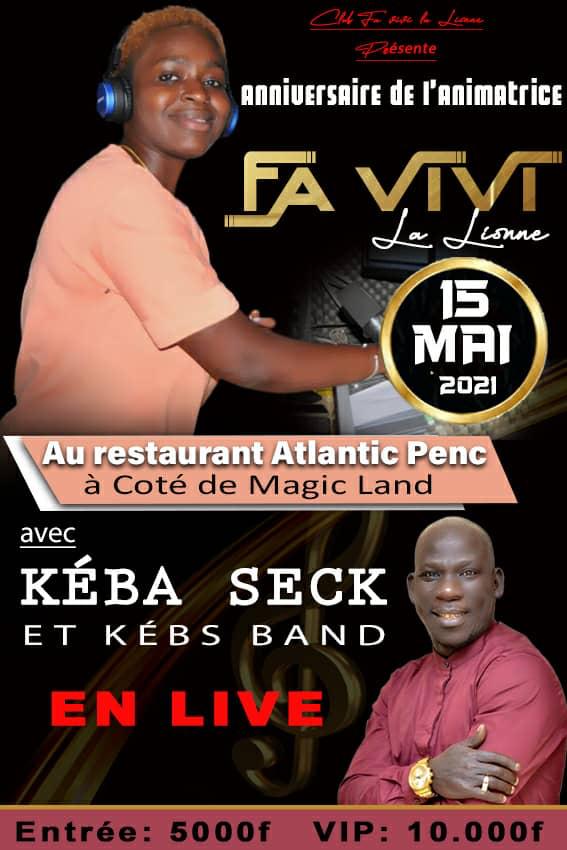 ANIVERSAIRE: La lionne de la Zik Fm de 19h à 22h Favivi vous donne rendez-vous le 15 mai. ANIVERSAIRE: La lionne de la Zik Fm de 19h à 22h Favivi vous donne rendez-vous le 15 mai.