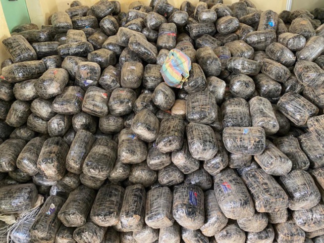 Saisies de drogue, de devises et de médicaments: 1 650 kg de chanvre indien et 245 400 faux euros saisis à Kaolack