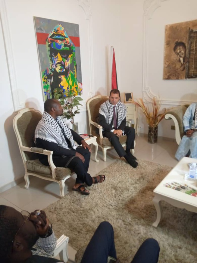 Guy Marius Sagna à l'ambassadeur de la Palestine : "Les États africains doivent élèver leurs voix contre cette oppression" Guy Marius Sagna à l'ambassadeur de la Palestine : "Les États africains doivent élèver leurs voix contre cette oppression"