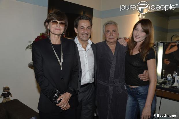 Carla et Nicolas Sarkozy: Heureuses retrouvailles avec Michel Sardou et sa femme Carla et Nicolas Sarkozy: Heureuses retrouvailles avec Michel Sardou et sa femme