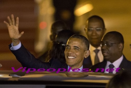 Les premières images de l'arrivée du président Barack Obama à Dakar