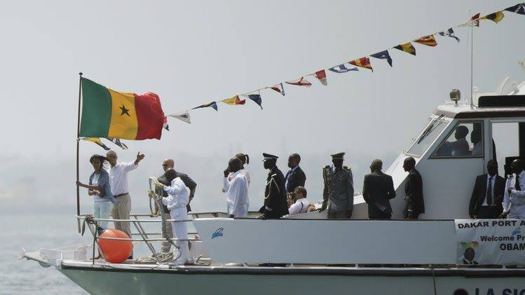 [PHOTOS] Les Obama à Gorée, un moment fort