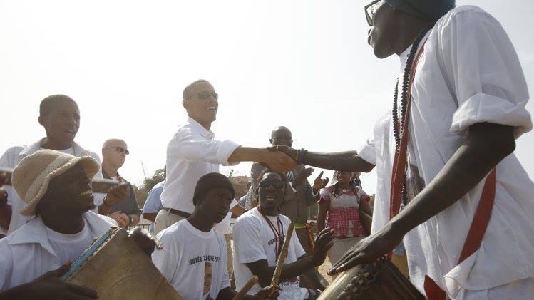 [PHOTOS] Les Obama à Gorée, un moment fort