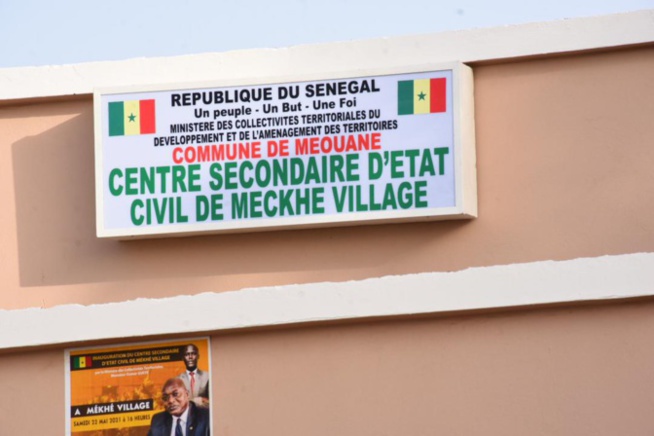 INAUGURE ET ÉQUIPE PAR OUMAR GUEYE, LE CENTRE SECONDAIRE D’ÉTAT CIVIL DE MÉKHÉ EST OPÉRATIONNEL