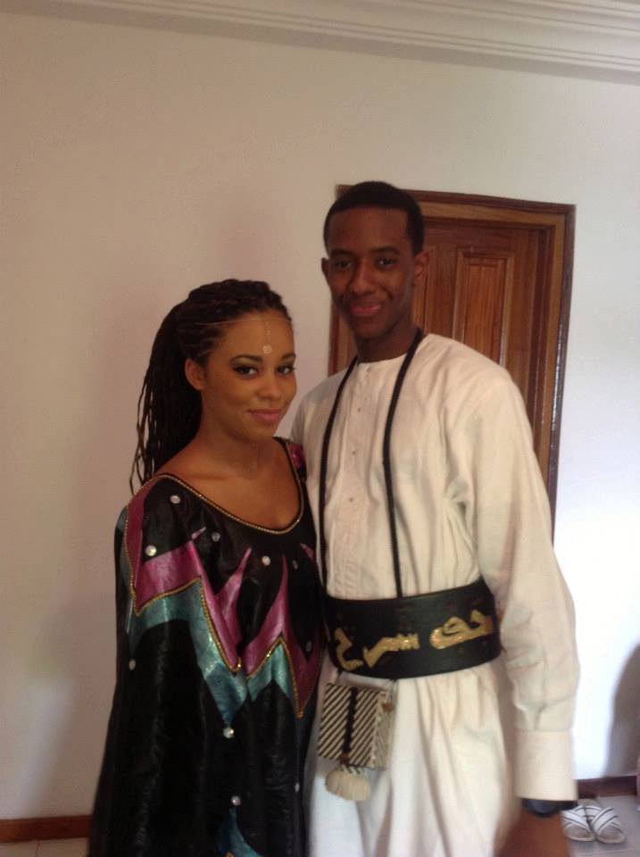 Le couple heureux: Ibou Kara Mbacké et son épouse Léa Mbacké