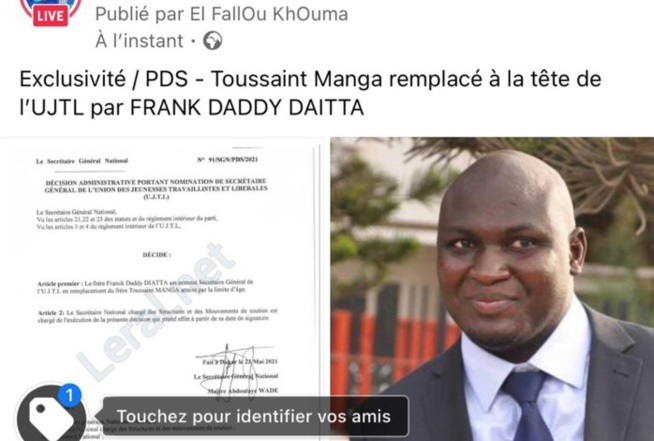 SG du Mouvement des Elèves et Etudiants libéraux: Atteint par la limite d’âge, Toussaint Manga rend le tablier