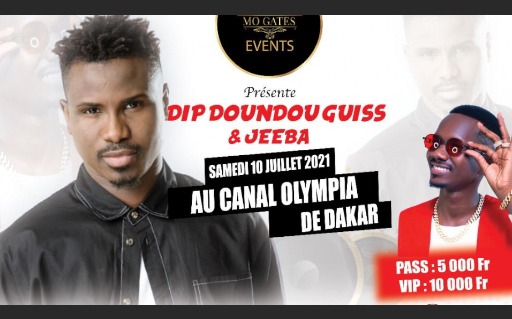 Mo Gates Events avec du lourd au Canal Olympia avec le duo Dip Doundou Guiss et Jeeba