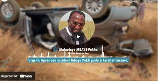 Réaction de Mbaye Pekhe après son accident: 'Je vais très bien. Abdoulaye Diouf Sarr est..."