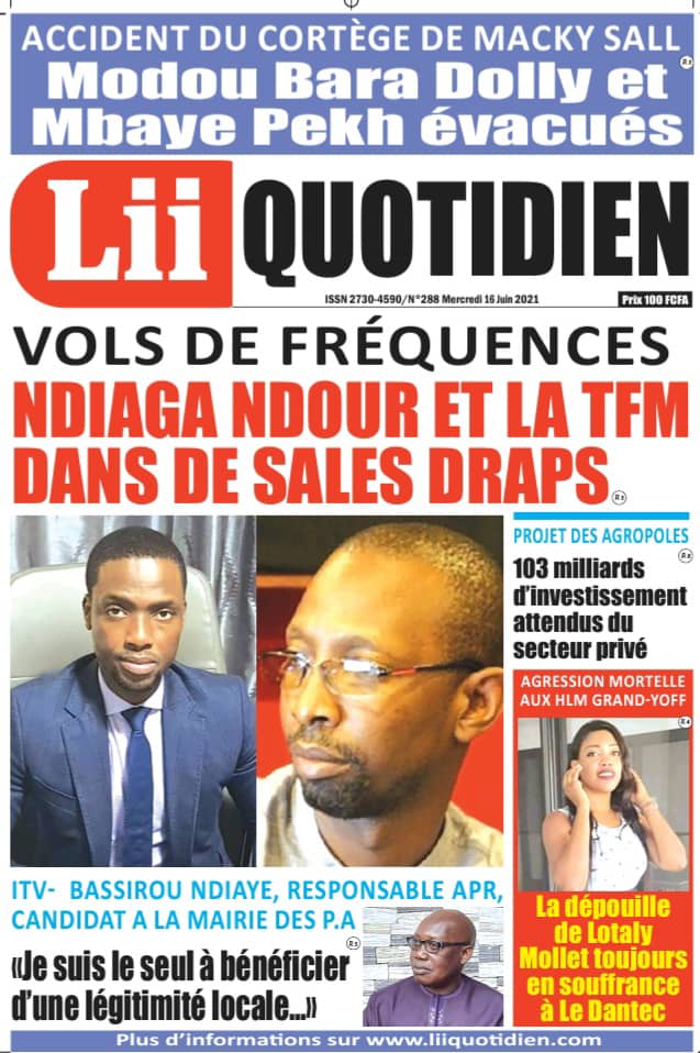 VOLS DE FREQUENCES Ndiaga Ndour et la Tfm dans de sales draps VOLS DE FREQUENCES Ndiaga Ndour et la Tfm dans de sales draps