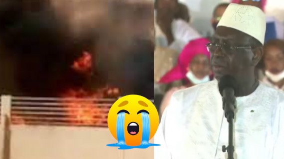 La maison de son pére incendiée, Macky Sall parle à la population