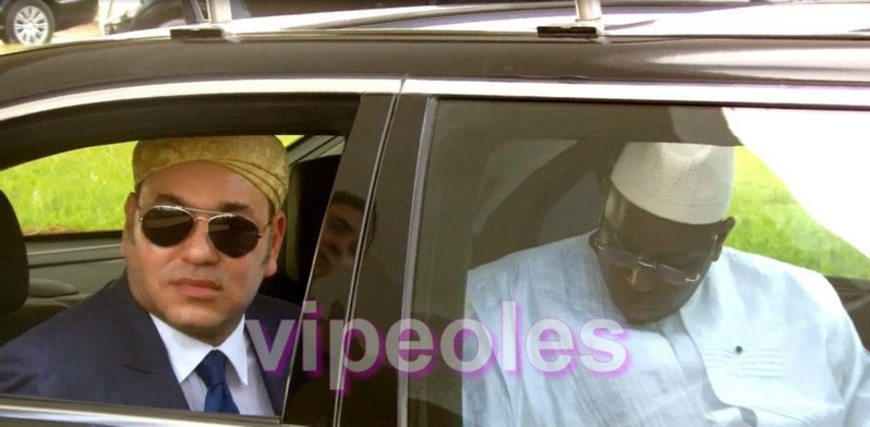 Le président sénégalais, Macky Sall, et le Roi Mohammed VI, à Dakar lors de la précédente visite du Souverain au Sénégal en mars dernier.