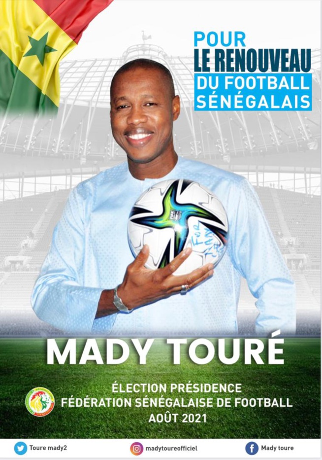 Présidence de la Fsf: Mady Touré s’enagge à un renouveau du foot sénégalais Présidence de la Fsf: Mady Touré s’enagge à un renouveau du foot sénégalais
