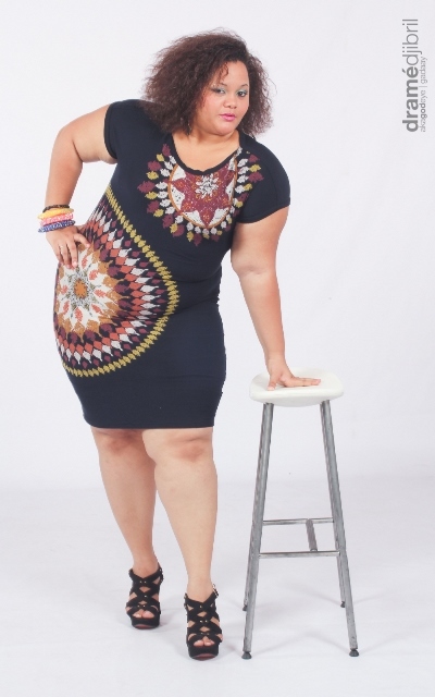 Dija La Fraisi, top model Africa Plus Size