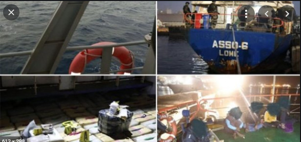 Trafic de drogue: Un navire sans pavillon national et transportant de la drogue (Haschisch), arrêté Trafic de drogue: Un navire sans pavillon national et transportant de la drogue (Haschisch), arrêté