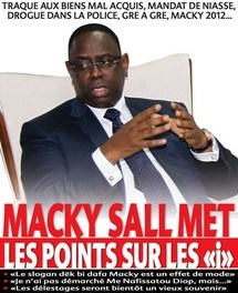 MANDAT DE NIASSE, MARCHES GRE A GRE, MACKY 2012… Macky Sall remet les pendules à l’heure MANDAT DE NIASSE, MARCHES GRE A GRE, MACKY 2012… Macky Sall remet les pendules à l’heure