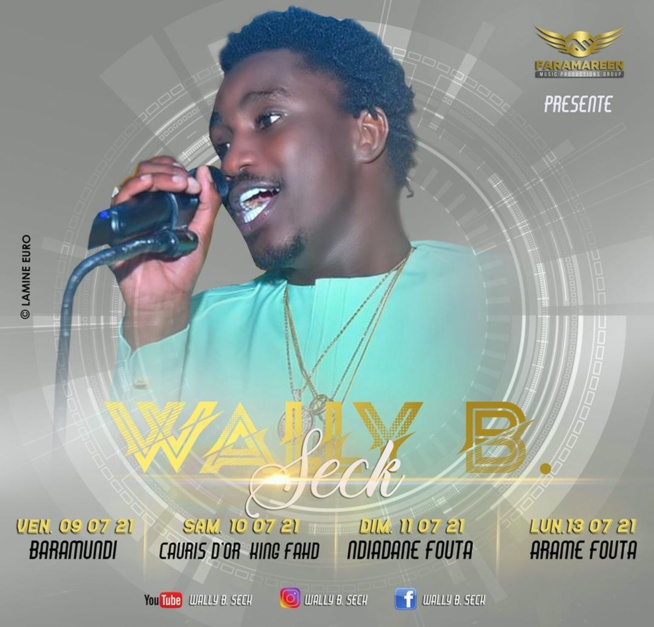 URGENT: Wally Seck en live' Vendredi Baramundi , Samedi  King Fhad Cauris D'or à Dakar, Dimanche et lundi au Fouta URGENT: Wally Seck en live' Vendredi Baramundi , Samedi  King Fhad Cauris D'or à Dakar, Dimanche et lundi au Fouta