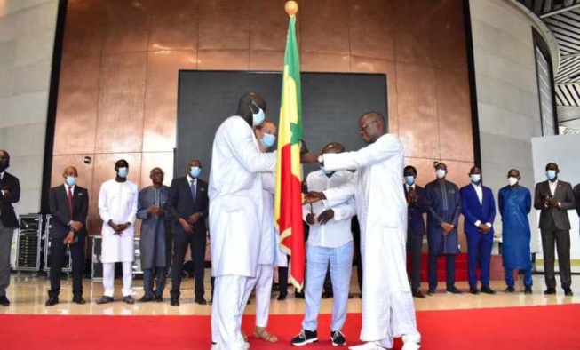 JO Tokyo 2020 : Remise du drapeau à la délégation des athlètes sénégalais