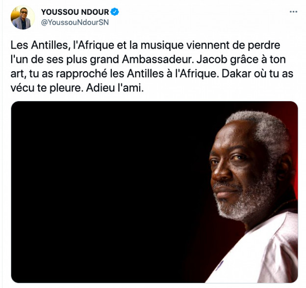 Disparition du cofondateur du groupe musical "Kassav": Une perte pour l’Afrique et la musique, témoigne Youssou Ndour Disparition du cofondateur du groupe musical "Kassav": Une perte pour l’Afrique et la musique, témoigne Youssou Ndour
