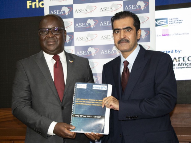 Transactions entre bourses africaines : Un partenariat signé entre l’Asea et DirectFN Transactions entre bourses africaines : Un partenariat signé entre l’Asea et DirectFN