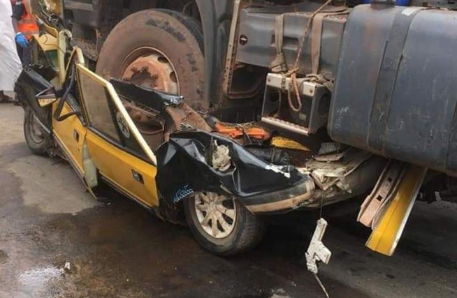 Accident mortel à Kaolack: Un camion malien écrase un taxi