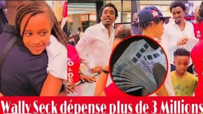 Wally Seck fait son shopping avec ses enfants Ndella et Muhammed dépense plus de 3 Millions Wally Seck fait son shopping avec ses enfants Ndella et Muhammed dépense plus de 3 Millions