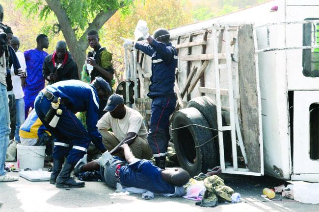 Accidents de la circulation: Près de 350 morts enregistrés en 8 mois