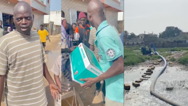 Mr M.D. Un patriote Sénégalais  dans la discrétion a offert un important lot de Don dans la banlieue