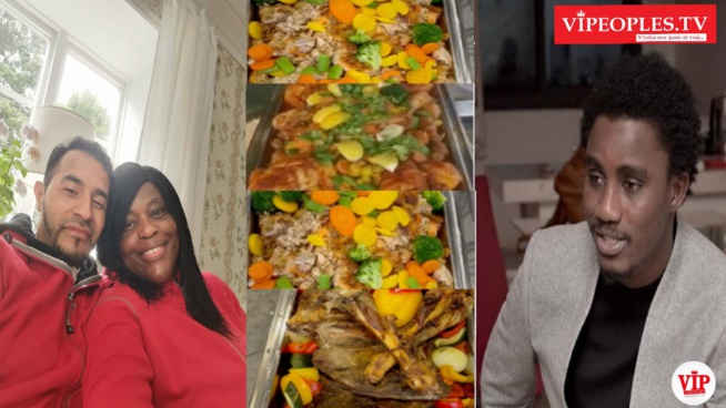 WALY Seck ambassadeur de  Be Near Homelesse Sweden offre des dons à Amina Mbaye la présidente pour nourrir les sans abris.