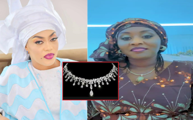 MAGAL 2021: Sokhna Adja Saliou offre 35 millions de FCFA , Une parure en diamant qui coûte 30millions fcfa et des boubous de valeur à Sokhna Aïda Diallo MAGAL 2021: Sokhna Adja Saliou offre 35 millions de FCFA , Une parure en diamant qui coûte 30millions fcfa et des boubous de valeur à Sokhna Aïda Diallo