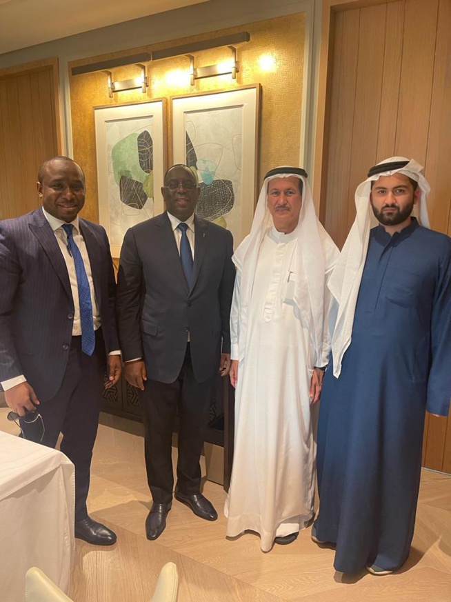 JOURNEE DU SENEGAL A DUBAI: En images Elimane Lam et le président Macky Sall en compagnie du PDG de DAMAC le richissime homme de DUBAI