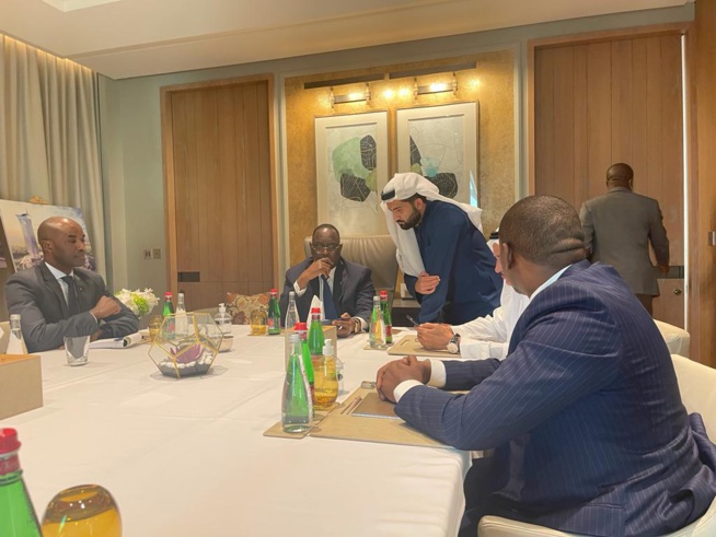 JOURNEE DU SENEGAL A DUBAI: En images Elimane Lam et le président Macky Sall en compagnie du PDG de DAMAC le richissime homme de DUBAI