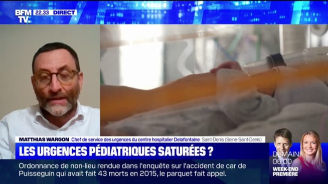 Matthias Wargon: "Les urgences pédiatriques augmentent de façon anormale" Matthias Wargon: "Les urgences pédiatriques augmentent de façon anormale"
