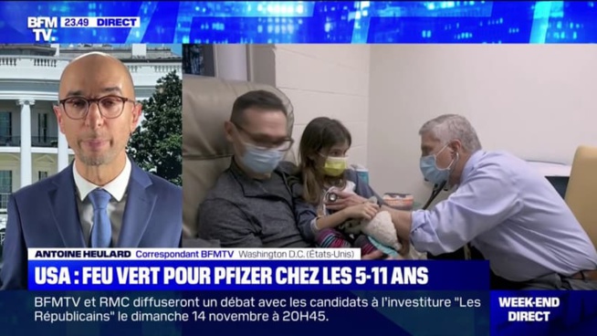 Etats-Unis : feu vert pour la vaccination des enfants de 5 Ã 11 ans avec le vaccin Pfizer Etats-Unis : feu vert pour la vaccination des enfants de 5 Ã 11 ans avec le vaccin Pfizer