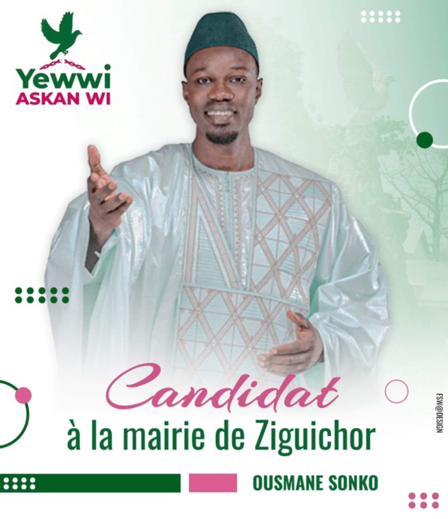 SONKO ANNONCE SA CANDIDATURE POUR LA MAIRIE DE ZIGUINCHOR "L'histoire démarre aujourd'hui en Casamance" SONKO ANNONCE SA CANDIDATURE POUR LA MAIRIE DE ZIGUINCHOR "L'histoire démarre aujourd'hui en Casamance"
