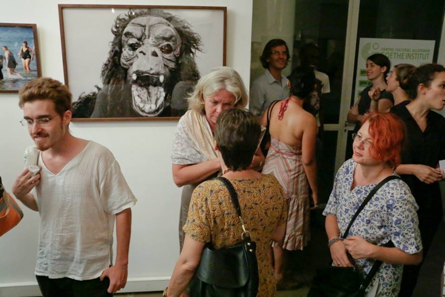 [IMAGES]] L'exposition photos au Goethe Institut de Mamadou Gomis et de Simone Gilges, une vraie réussite! 