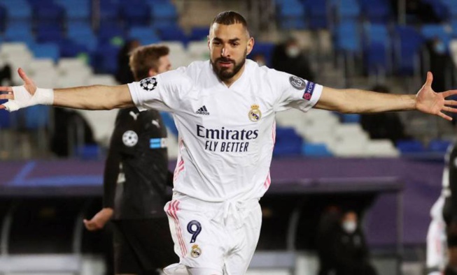 LIGUE DES CHAMPIONS EN DIRECT: LE REAL S’IMPOSE DANS LA DOULEUR, AVEC UN DOUBLÉ DE BENZEMA QUI MARQUE LE 1000e BUT DU CLUB EN C1