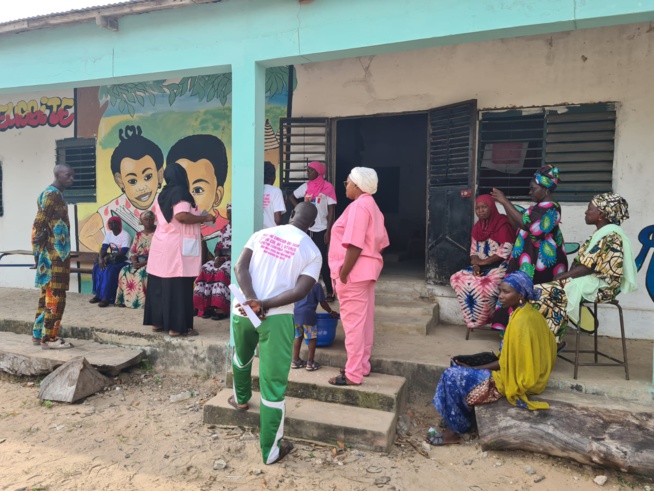 OCTOBRE ROSE: Caravane  au Sine Saloum Gandoul. EN IMAGES