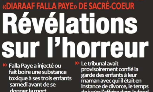 La revue de la une des journaux de ce Lundi 08 Novembre 2021. Lu geuneu fëss taay ?