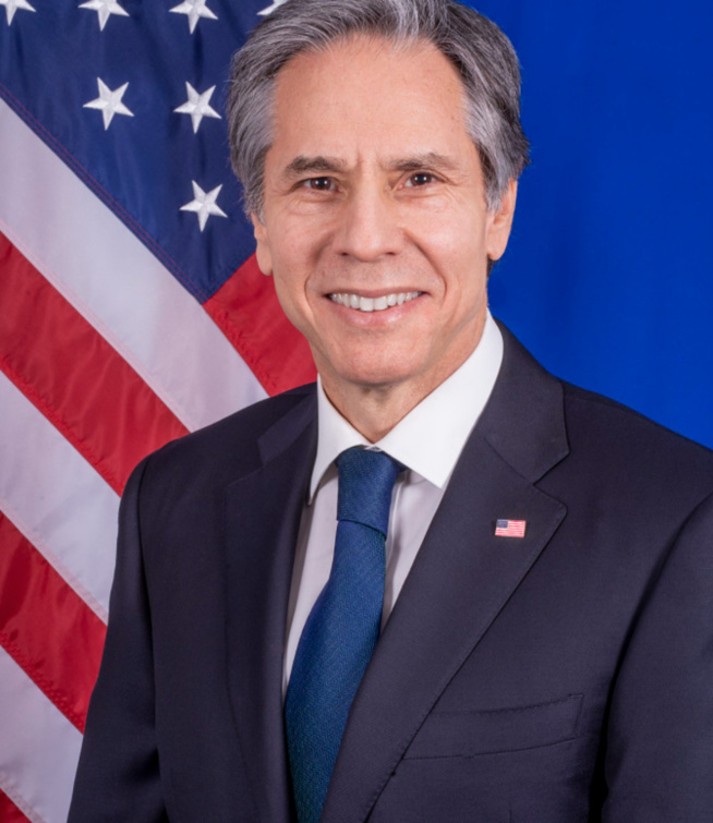 Son Excellence Monsieur Antony BLINKEN, Secrétaire d’Etat américain effectuera une visite de travail, à Dakar les 19 et 20 novembre 2021.