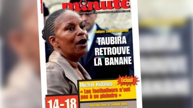 Une provocante de "Minute" contre Taubira : des mots choisis pour éviter une condamnation Une provocante de "Minute" contre Taubira : des mots choisis pour éviter une condamnation