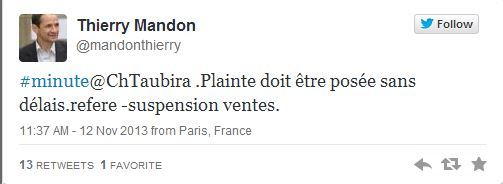 Une provocante de "Minute" contre Taubira : des mots choisis pour éviter une condamnation Une provocante de "Minute" contre Taubira : des mots choisis pour éviter une condamnation
