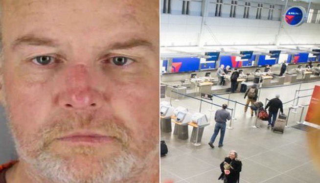 Un homme se déshabille et se m*sturbe à l’aéroport en criant « c’est un pays libre »
