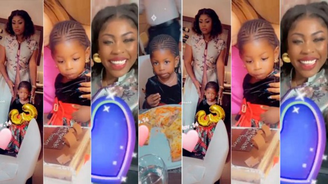 Sagnsé, ambiance et décor : Fatou Mbacké célèbre les 3 ans de sa fille Miss monde autrement… (vidéo)