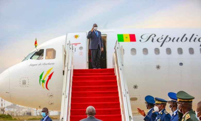 Pont de Rosso : Macky Sall a quitté Dakar ce lundi à destination de la Mauritanie Pont de Rosso : Macky Sall a quitté Dakar ce lundi à destination de la Mauritanie