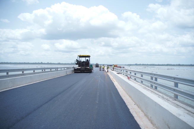 Sédhiou: Les travaux du pont de Marsassoum avancent à grand pas (Photos)