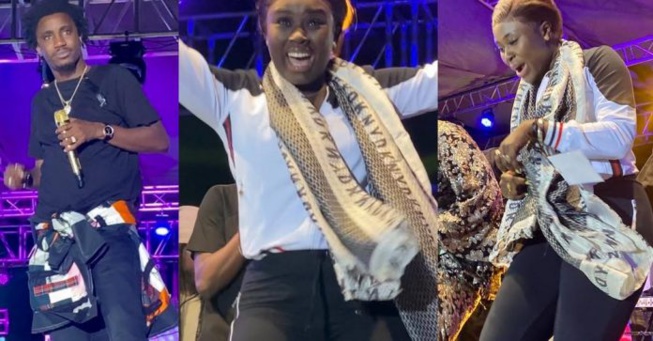 Sokhna Bator perd le contrôle au concert de Wally Seck à Rufisque (Vidéo)
