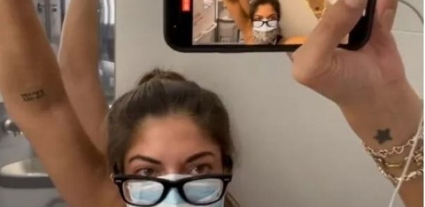 Positive au Covid en plein vol, elle s'isole cinq heures dans les toilettes de l'avion Positive au Covid en plein vol, elle s'isole cinq heures dans les toilettes de l'avion
