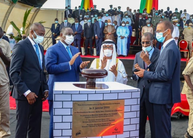 Pose de la première pierre du Port de Ndayane: Un financement de 448 milliards FCFA mobilisé par Dp World Pose de la première pierre du Port de Ndayane: Un financement de 448 milliards FCFA mobilisé par Dp World